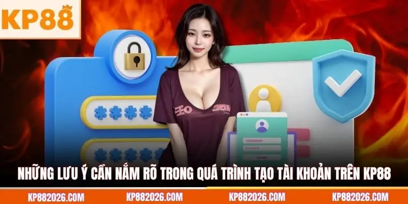 Những lưu ý cần nắm rõ trong quá trình tạo tài khoản trên KP88